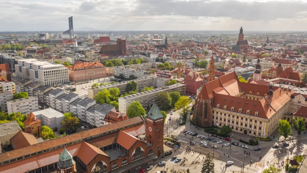 cityscape of wroclaw